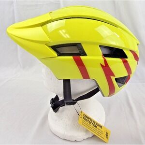 Bell Sidetrack II MIPS Youth Bike Helmet 50-57cm Hi-Viz Yellow Red MTB Cycling